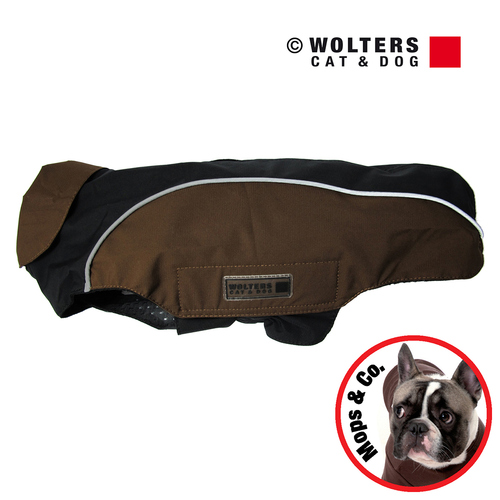 Wolters Regenjacke Easy Rain für Mops & Co. schwarz/kastanie