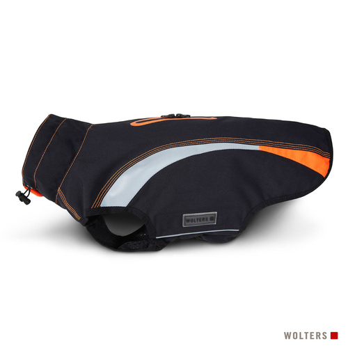 Wolters Regenjacke Xtra Strong für Mops & Co. schwarz/neon orange