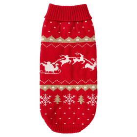 Abbildung Wolters Strickpullover Santa rot/gold