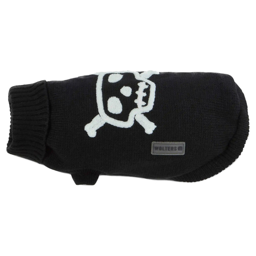 weitere Abbildung Wolters Strickpullover Totenkopf schwarz/wei