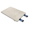 Wolters Upcycling Vagabund Reisedecke trüffel/blau Abbildung 3