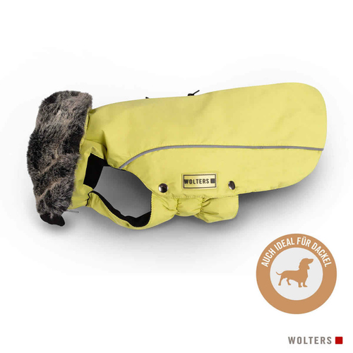 Wolters Winterjacke Amundsen für Dackel limone