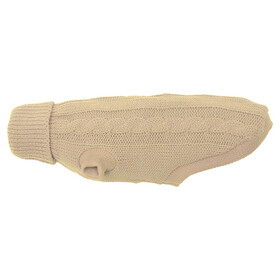 Abbildung Wolters Zopf-Strickpullover fr Mops & Co. beige