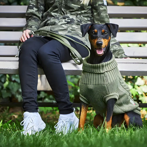 weitere Abbildung Wolters Zopf-Strickpullover olive