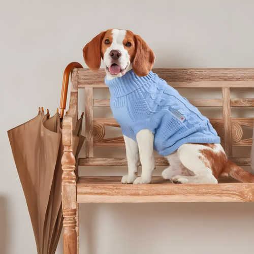 weitere Abbildung Wolters Zopf-Strickpullover sky blue