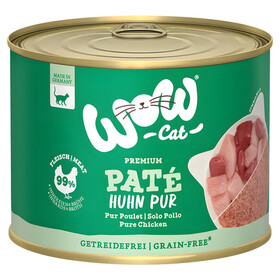 Abbildung Wow Cat Adult Pat Huhn pur 200 g - 6 Stck