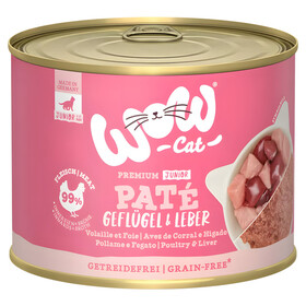 Abbildung Wow Cat Junior Pat Geflgel & Leber 200 g - 6 Stck