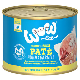 Abbildung Wow Cat Junior Pat Huhn & Garnele 200 g - 6 Stck