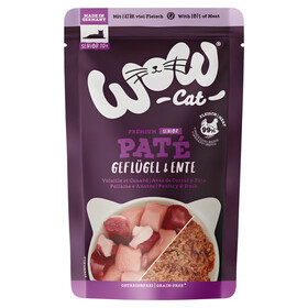 Abbildung Wow Cat Senior Pat Geflgel & Ente 125 g - 12 Stck