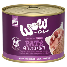 Abbildung Wow Cat Senior Pat Geflgel & Ente 200 g - 6 Stck
