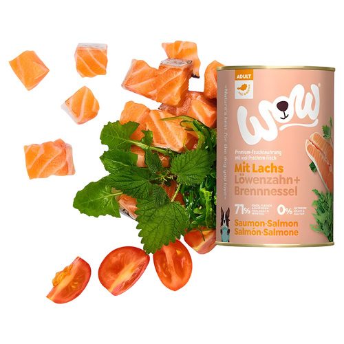 weitere Abbildung Wow Dog Adult Lachs 400 g - 6 Stck