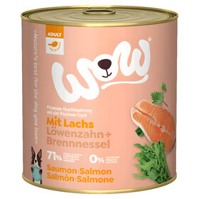 Abbildung Wow Dog Adult Lachs 800 g - 6 Stck