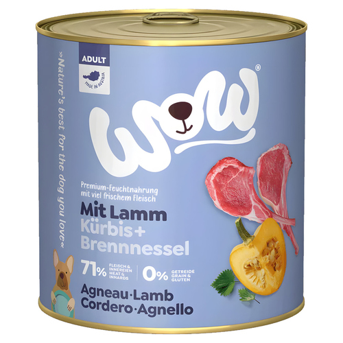 Wow Dog Adult Lamm 800 g - 6 Stück