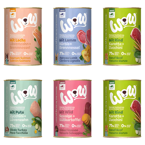 weitere Abbildung Wow Dog Adult Multipack 6 x 400 g