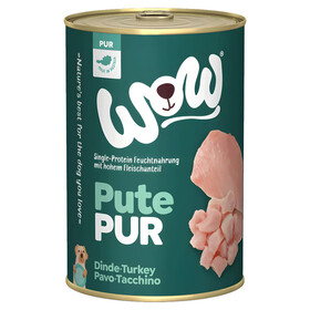 Abbildung Wow Dog Adult Pur Pute 400 g - 6 Stck