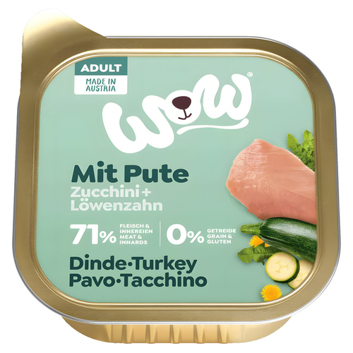 Wow Dog Adult Pute 150 g - 11 Stück