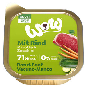 Abbildung Wow Dog Adult Rind 150 g - 11 Stck