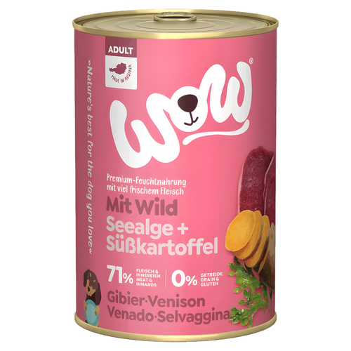 Wow Dog Adult Wild 400 g - 6 Stück