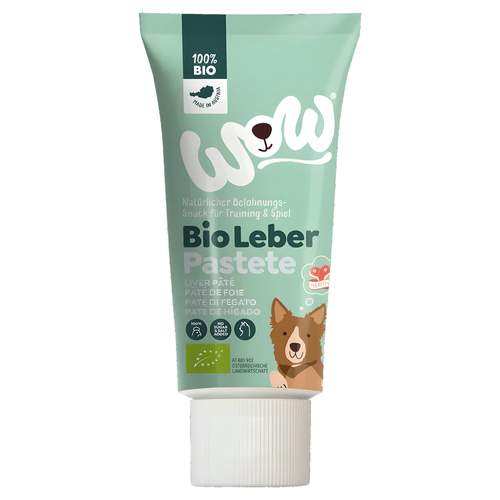 Wow Dog Bio Leberpastete in der Tube 80 g