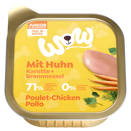 Wow Dog Junior Huhn 150 g - 11 Stück