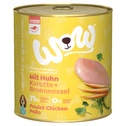 Wow Dog Junior Huhn 800 g - 6 Stück