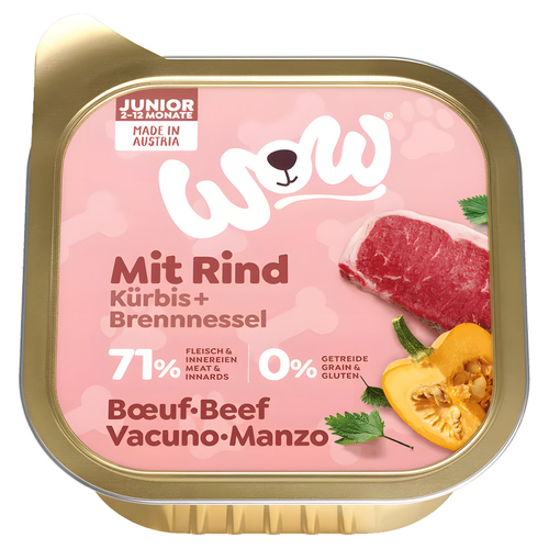 Wow Dog Junior Rind 150 g - 11 Stück