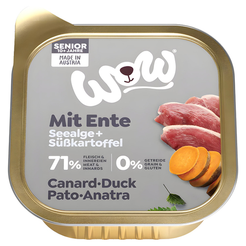 Wow Dog Senior Ente 150 g - 11 Stück