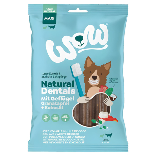 Wow Dog Snack Natural Dentals Geflügel Maxi 275 g