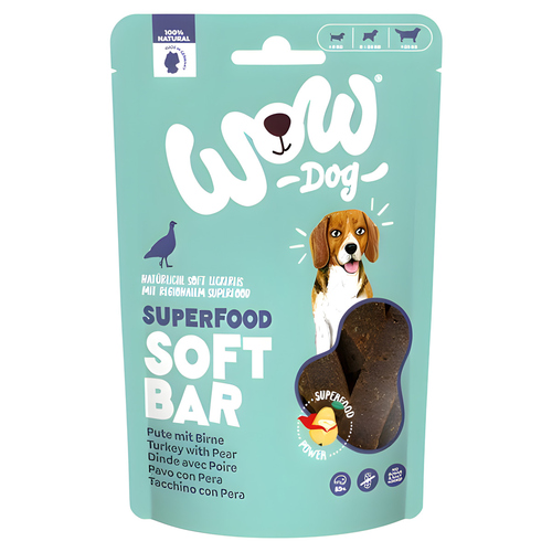 Wow Dog Superfood Soft Bar Pute 150 g