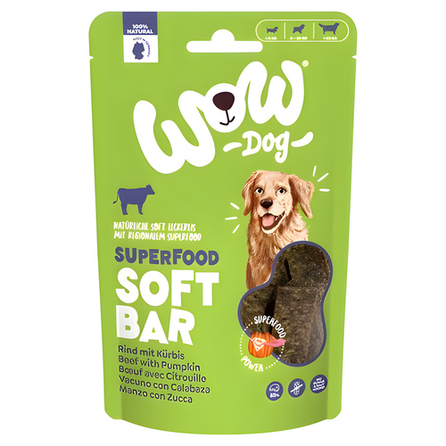 Wow Dog Superfood Soft Bar Rind 150 g