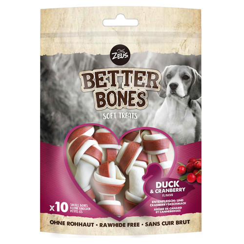 Zeus BetterBones Small Bones mit Ente & Cranberry - 10 Stück