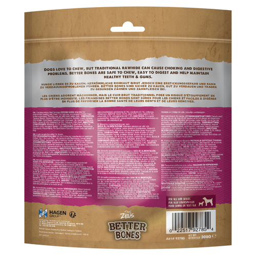 weitere Abbildung Zeus BetterBones Twists mit Ente & Cranberry - 27er Pack