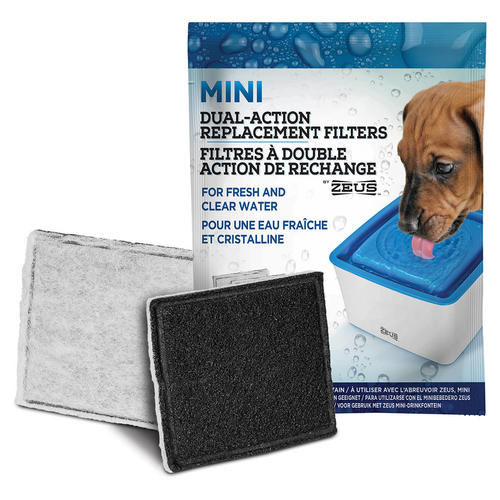 Zeus Mini Ersatzfilter für Trinkbrunnen, 3er-Pack