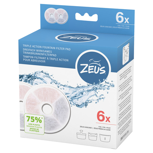 Zeus Triple Action Filter rahmenlos, 6er Pack