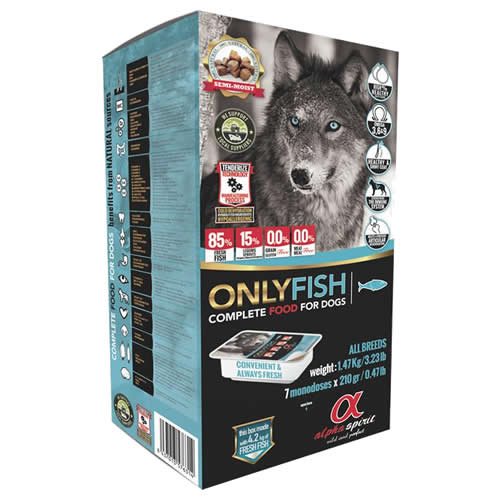 alpha spirit Complete Dog Food Only Fish - 1,47 kg