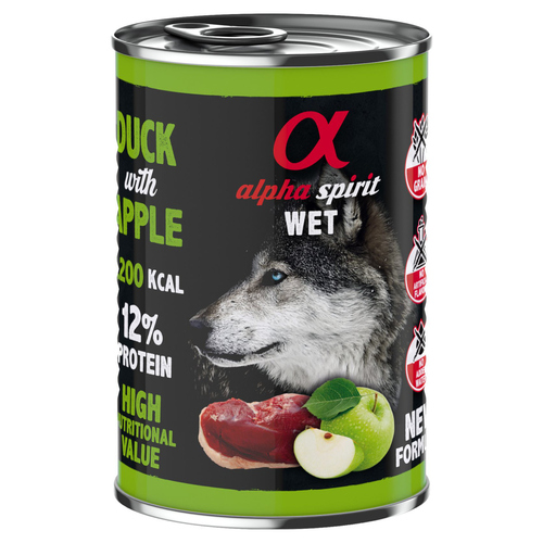 alpha spirit Ente mit grünem Apfel - 6 x 400 g