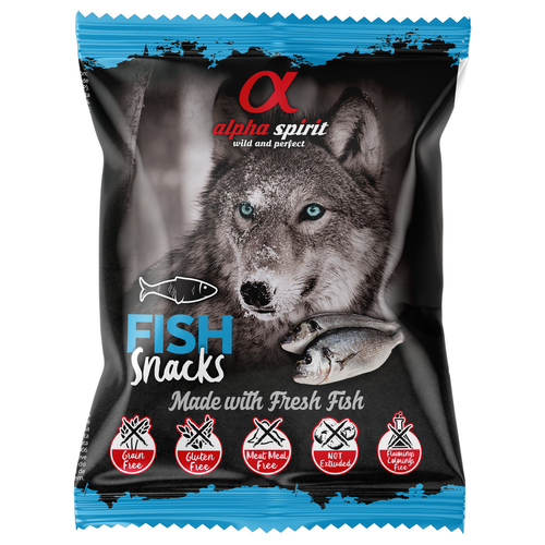 alpha spirit Hundesnack gewürfelt Fisch 50 g