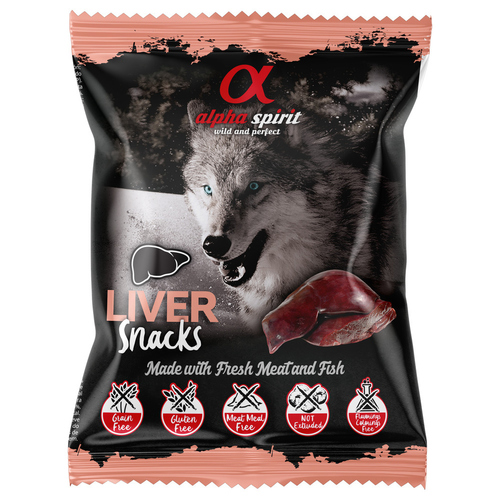 alpha spirit Hundesnack gewürfelt Leber 50 g