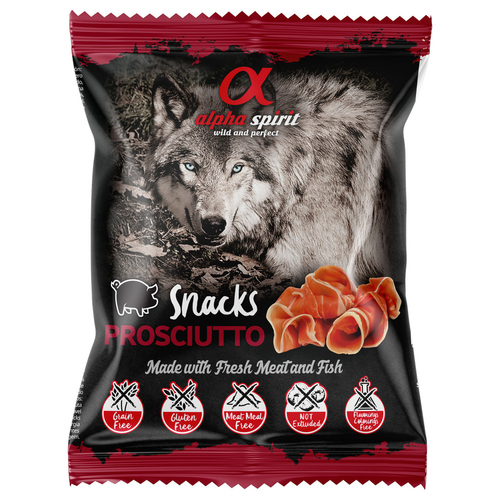 alpha spirit Hundesnack gewürfelt Prosciutto 50 g