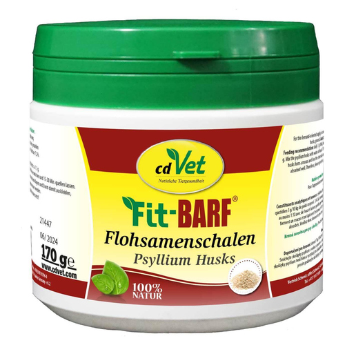cdVet Fit-BARF Flohsamenschalen 170 g für Hunde
