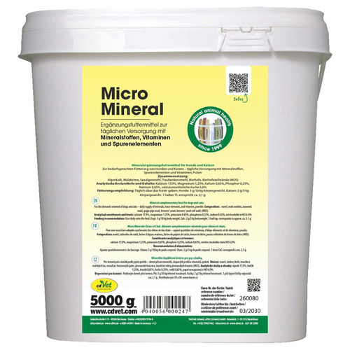 cdVet MicroMineral 5 kg für Hunde