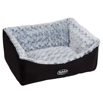 NOBBY Orthopädisches Hundebett LAGO Oval – Hellgrau, 65x47x22 Cm, Mit Memory-Schaum