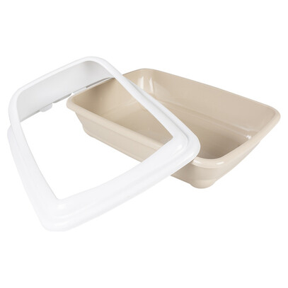 PetSafe Deluxe Katzentoilette Mit Kristallstreu – Geruchsreduktion, Anti-Streu-Gitter, Inkl. Urin-Pad & Schaufel