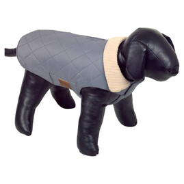 Nobby Hundemantel CORDURO In Dunkelgrau – Leichter Cord-Mantel Mit Fleecefutter, 29 Cm