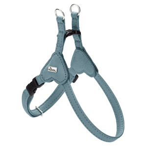 Hunter Hondenharnas rond & Soft Canadian UP, kleur: zwart, zacht, soepel leer, rondgenaaid, zacht voor de huid, duurzaam, Made in Germany, maat: S/2