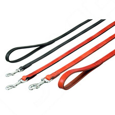 hundeleine leder groe hunde Hochwertige Leder Hundeleine Florence (braun-rot-grn) von William Walker