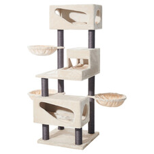 Karolpar Katzenkratzbaum 81,3 Cm – Mit Sisal, Plüschstange & Abnehmbarem Bezug