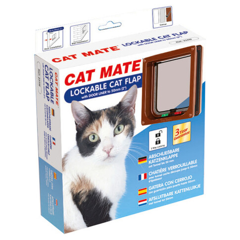 Cat Mate Katzentür mit Magnetverschluss 234 B braun