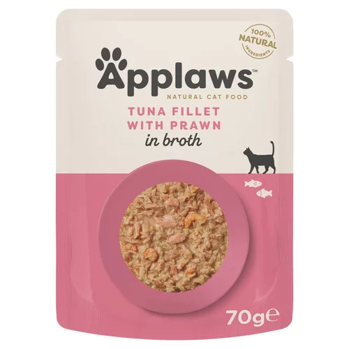 Applaws Pouch Thunfischfilets & Pacific Garnelen 70 g - 12 Stück