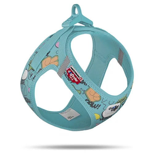 Curli Clasp Vest Geschirr Limited Edition 25 Comic Turquoise